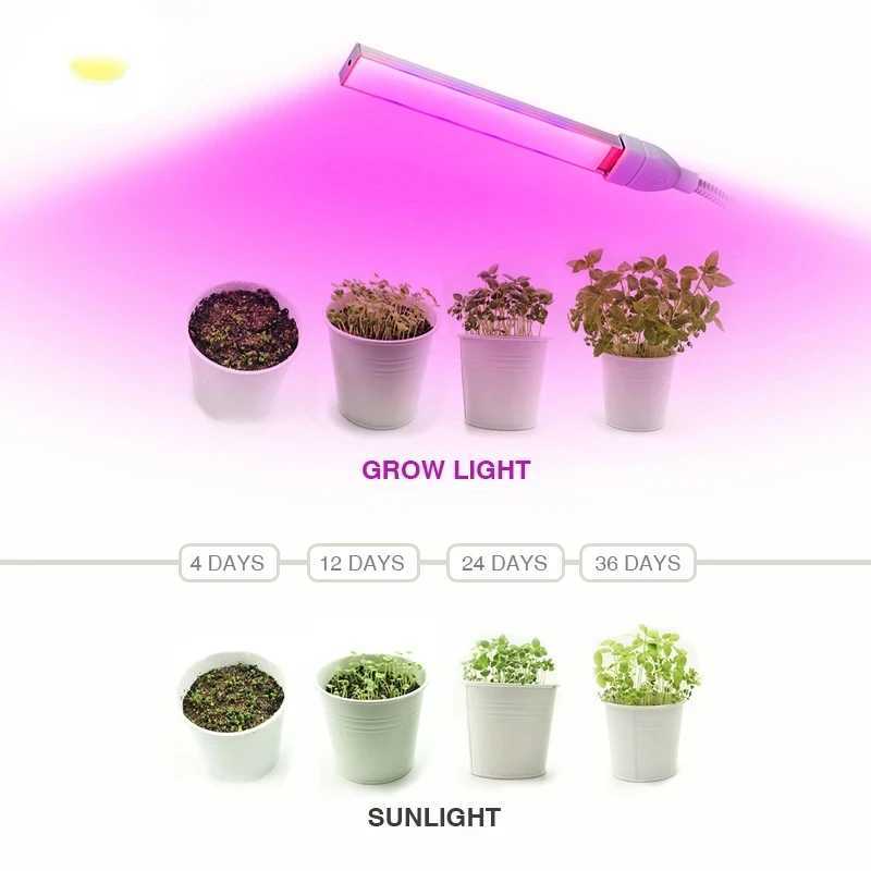 USB 5V LED Grow Light Full Spectrum with Flexible Hose Plant Growth Lamp Seedling Greenhouse Hydroponic Growing LightXJ250526