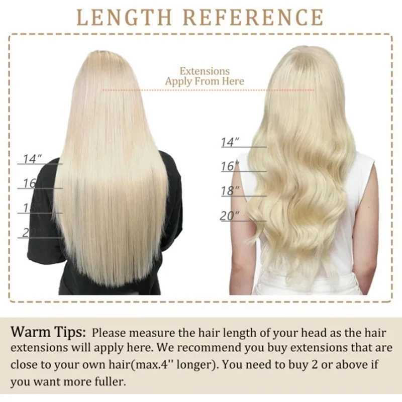 MRSHAIR Clip in Hair Extensions Human Hair One Piece Straight P18-613 Blonde Natural Hair Extensions 12-24inch Fish Line 4 Clips S25526