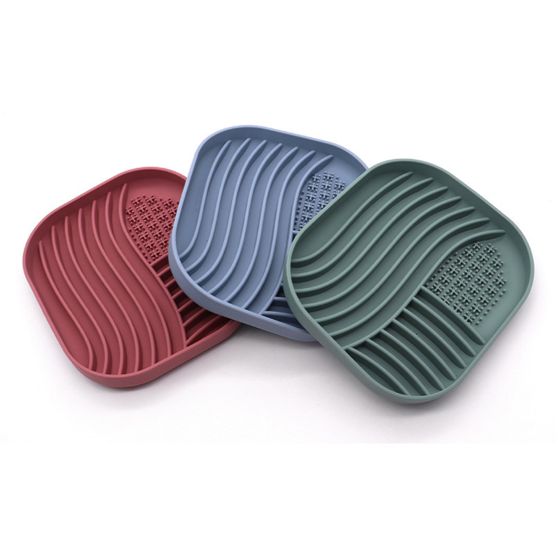 Slow Feeder Dog Bowls Lick Mat For Cat Dog Slow Food Plate Bowl Dog Toys Pet Supplies Puppy Essentials Silicone Food Anti-Choke Anti-Spill Slow Feedin