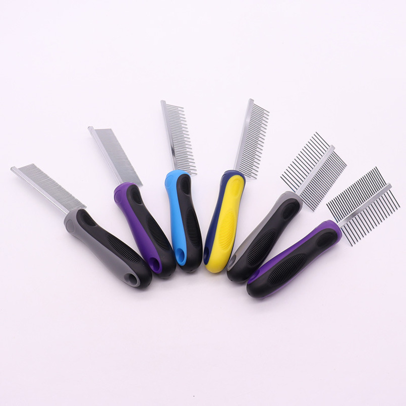 Pet Fine Tooth Rake Dog Hair Magic Grooming Tool Supplies Cat Comb