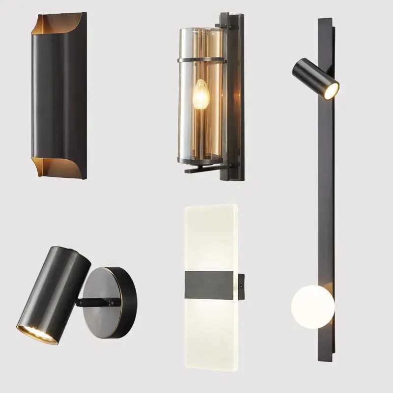 Modern LED Wall Lights Sconces Fixtures Lamp Nordic Bedroom Lamp Mirror Light Kitchen Bedside Living Room Decoration Home GlassXJ250526