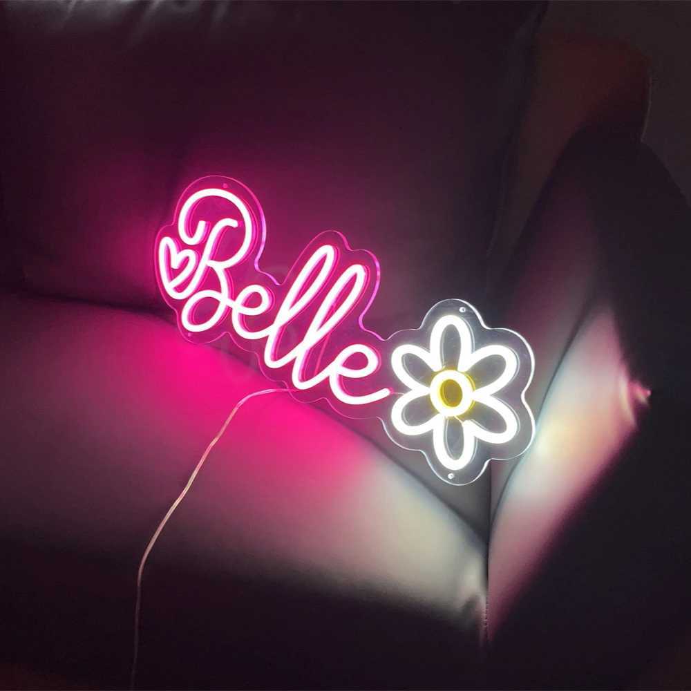 Custom Neon Sign Personalized Name Text LED Neon Lamp Kid Teenage Gift Birthday Wedding Home Bedroom Wall Decoration W250526