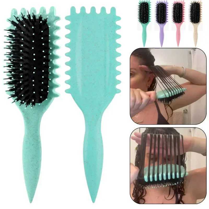 Womens Hair Comb Hollow Shaped Curly Hair Comb Multi Functional Scalp Massage And Anti-static Fluffy Hair Brush Hairstyle Tools R250526