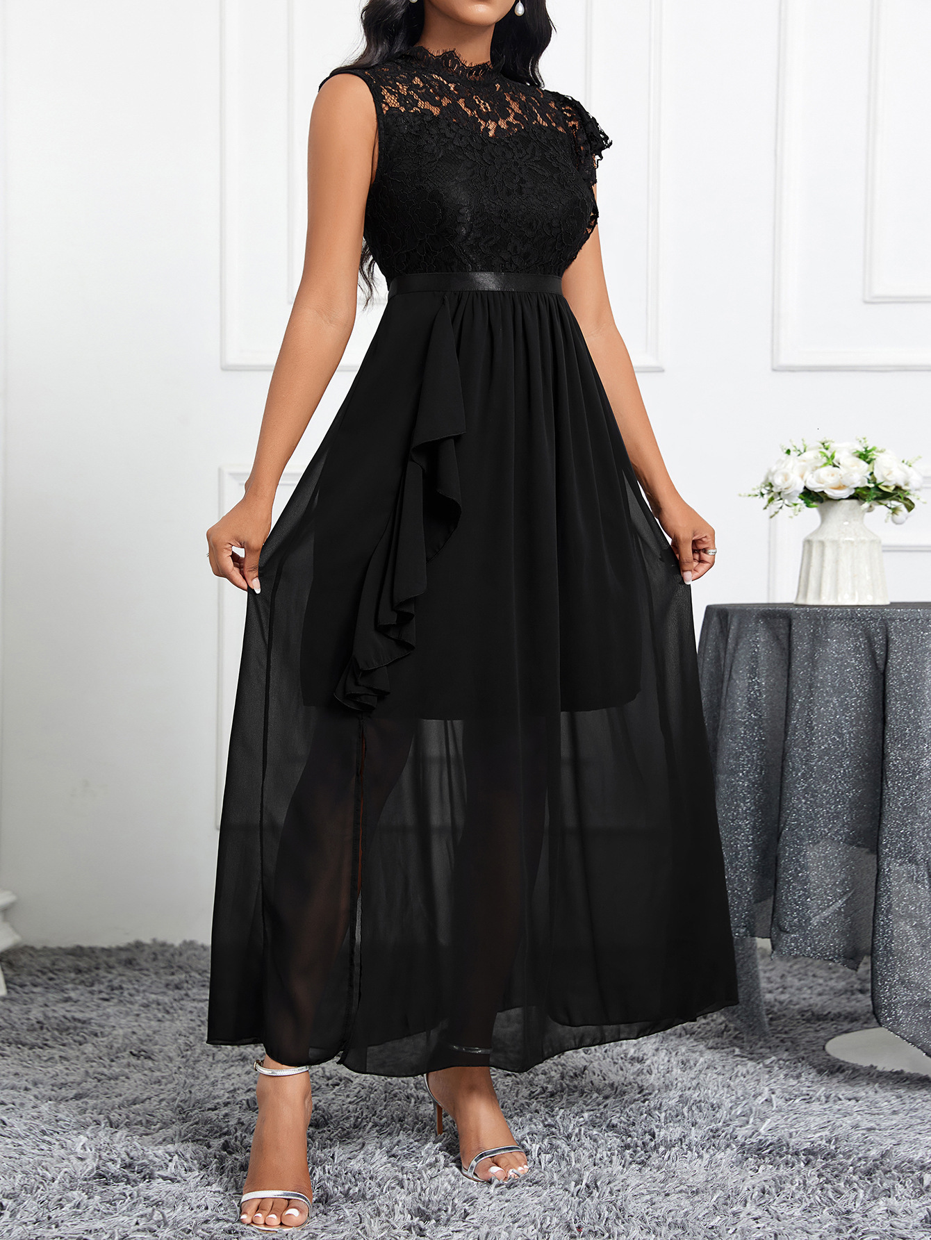 Specializing in niche design style elegant and solid color dress for women