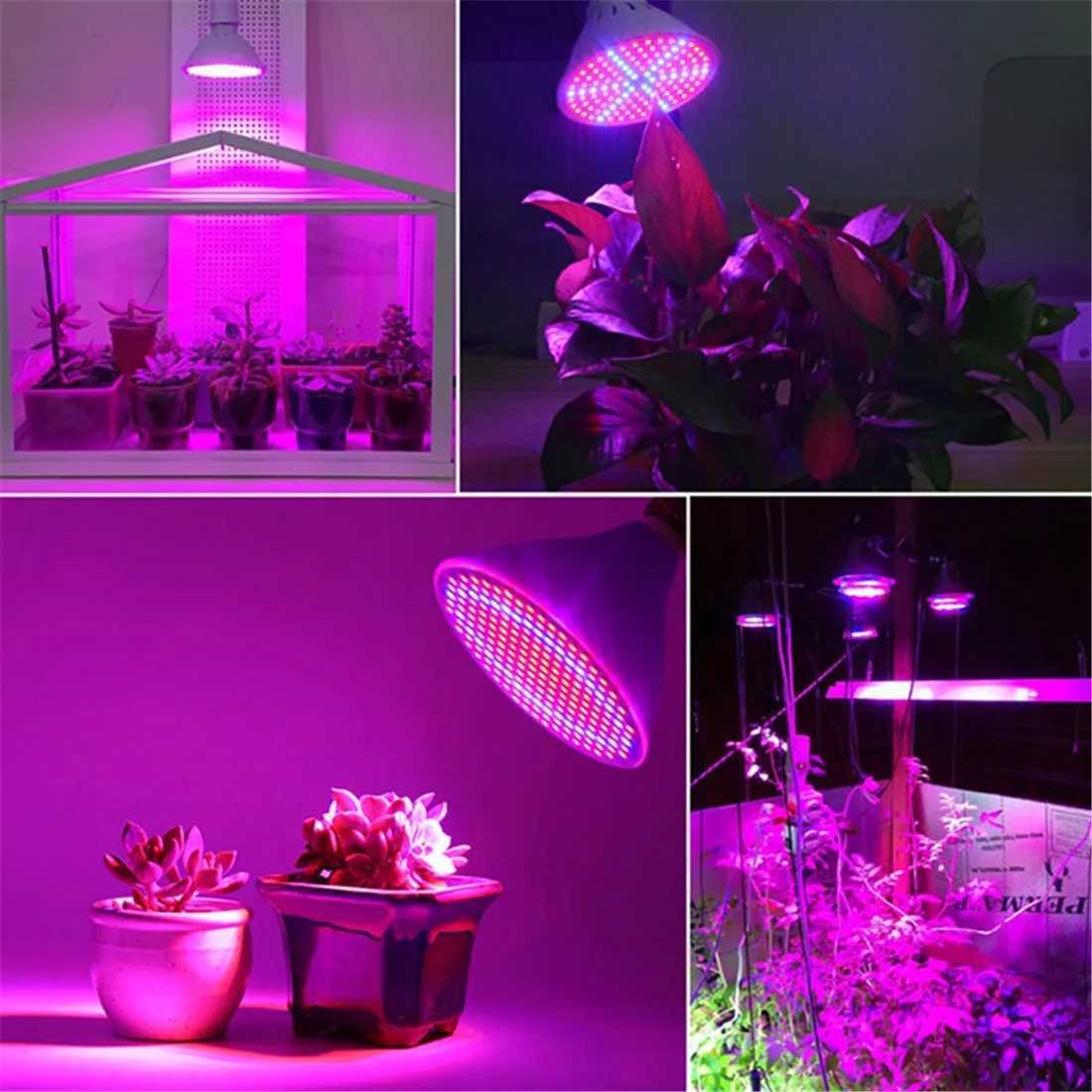 1/2 Heads 6W 15W 20W LED Grow Light E27 Phyto Lamp for Plants Moveable Plant Clip Lamp for Seeds Flower Fitolamp Growing TentXJ250526