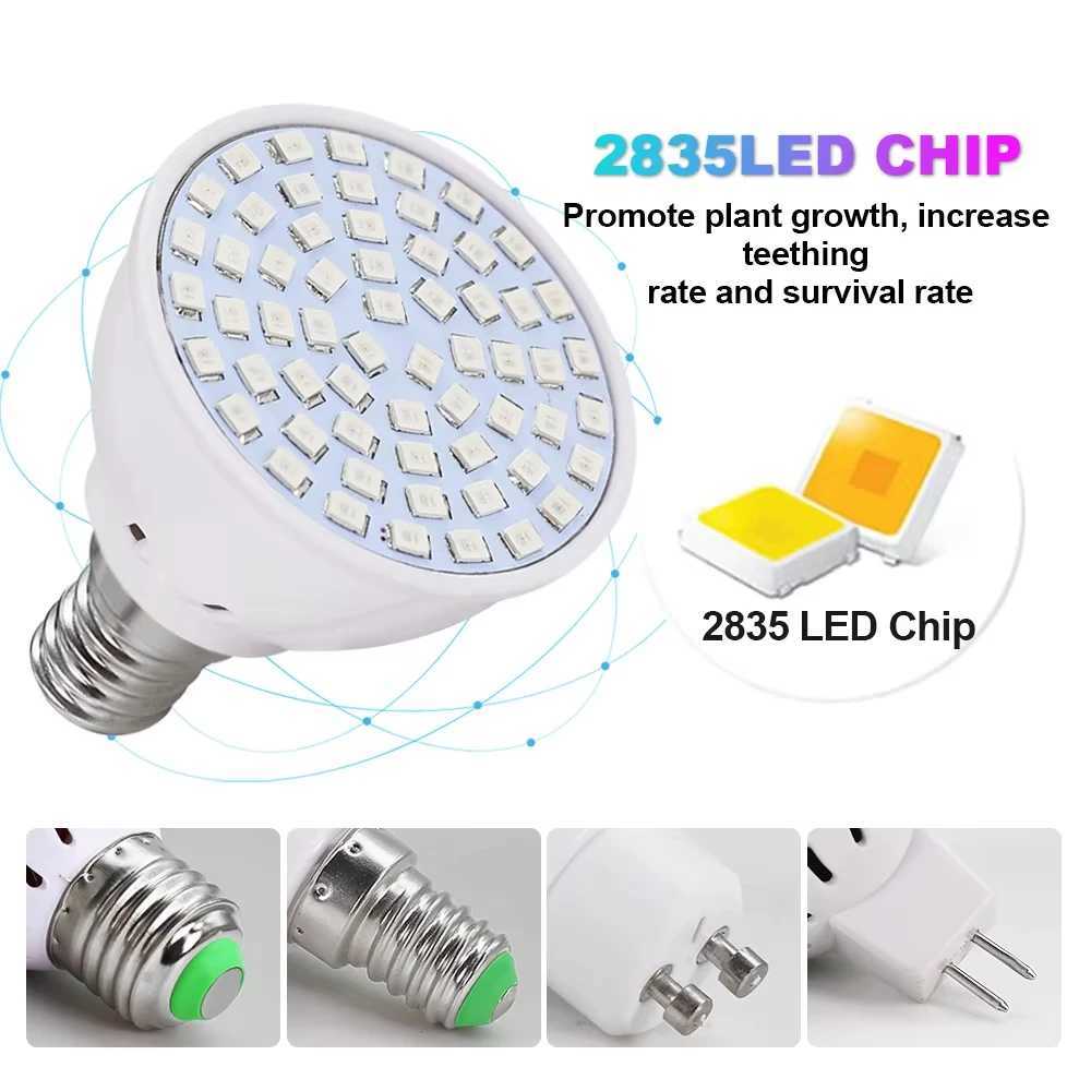 Plant Grow Lamp 220V Garden Light Spectrum LED Full Growing Bulb for Greenhouse Hydroponics Growth Fitolampy Flower LampXJ250526