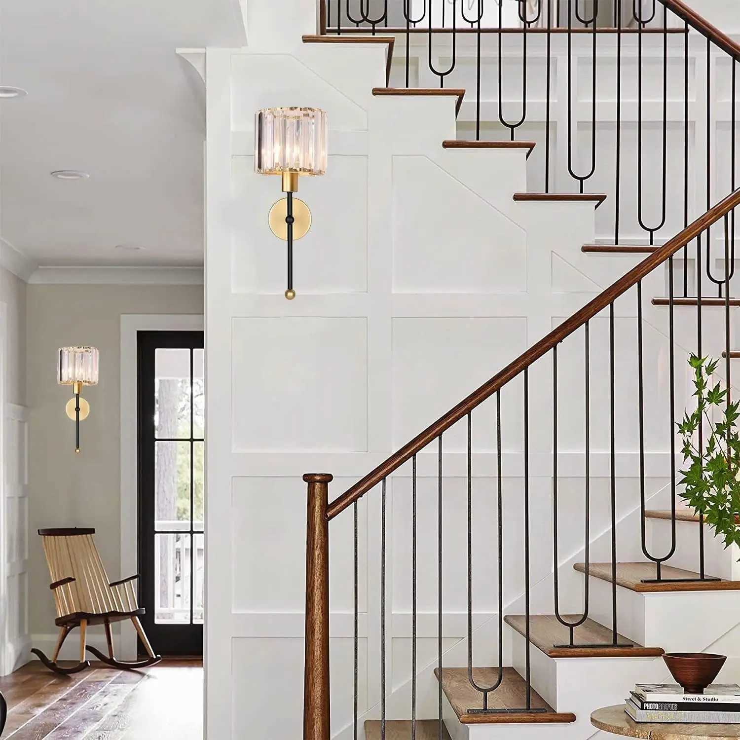 Non Hardwired Wall Sconces Battery Operated Wall Lights Wireless Glass Wall Lighting Fixture with Remote No Wires Lamp for homeXJ250526