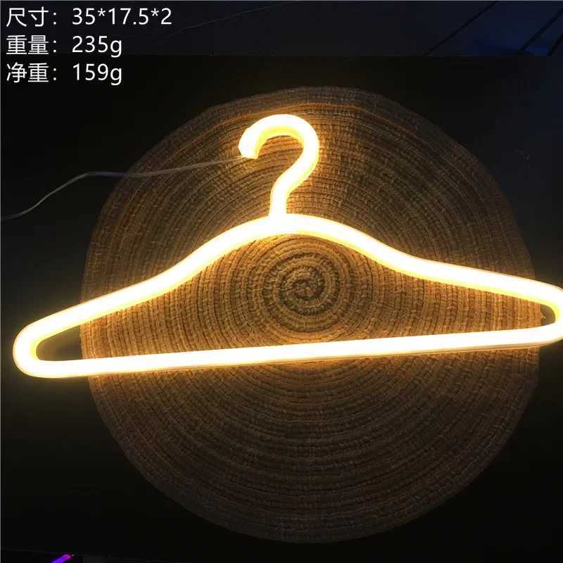 Hanger LED Neon Sign USB Powered Neon Night Light for Room Bedroom Store Holiday Wall Decoration Neon for Girls Holiday Gift W250526