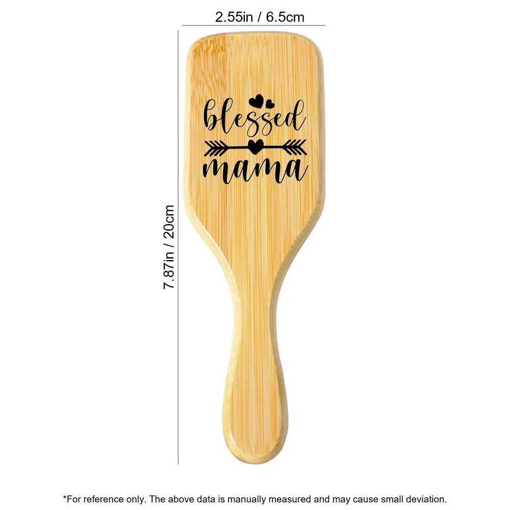 Personalized Wooden Hair Brush With 24 Patterns Engraved Massage Brush Anti-tangle Hair Styling Comb Mothers Day Custom Gift R250526