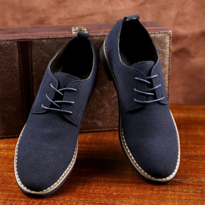 Men Casual Dress Shoes Fashionable Oxford Leather Comfortable Sneakers Large Size Shoes 250526