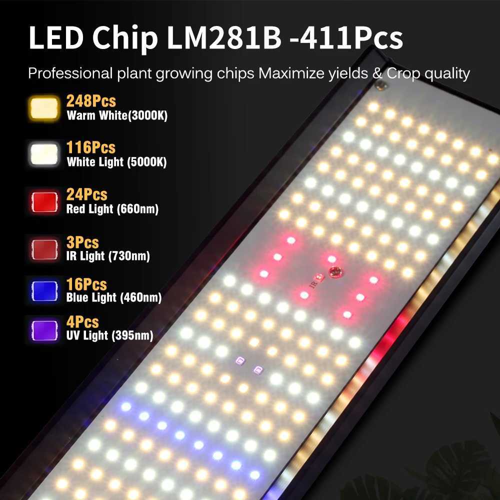 Full spectrum LED plant growth light 85W LM281B LED plant light suitable for greenhouse tents hydroponic plant LED growth lightXJ250526