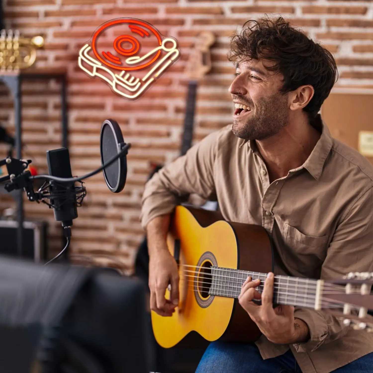 Live Music Neon Signs Rock and Roll LED Lights In Room Decoration For Home Bars Music Club KTV Party Light Up Sign W250526