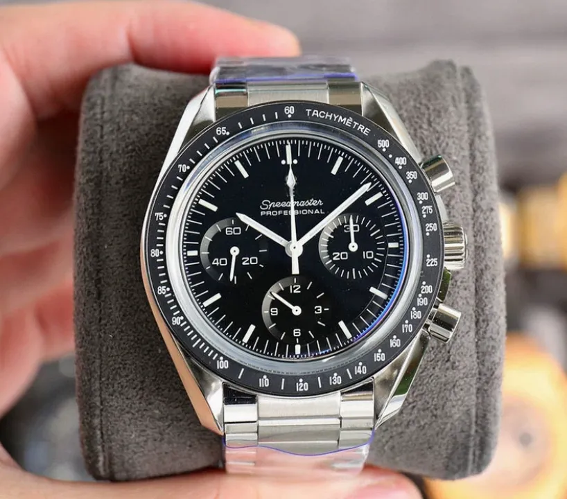 AAAAA Sea 007 Professional Stainless Steel Wrist Watches for Men speed master Mens Watches All Dial Work Quartz 50th birthday gifts Watch Stopwatch