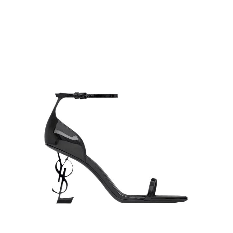 Free shipping designer women's summer open-toe sandals, European and American one-strap letter-shaped and fashionable high-heeled sandals