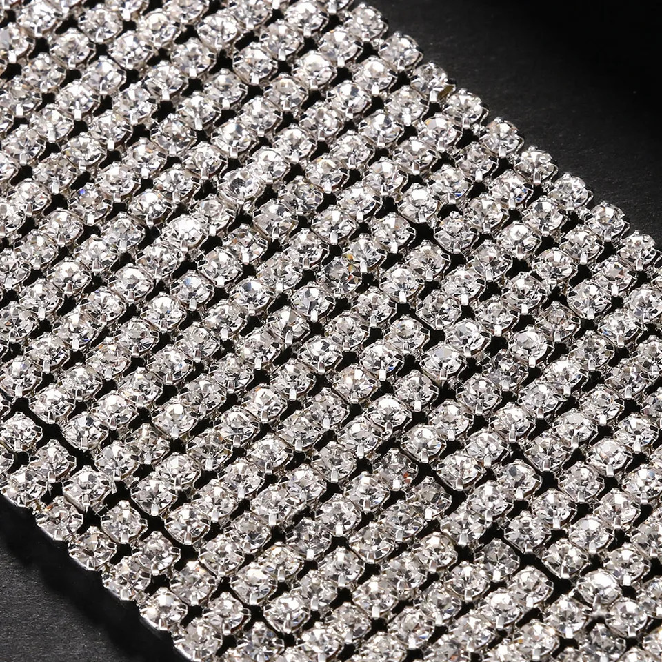 Fashion Short Choker Necklace Accessories Party for Women Gift Chunky Rhinestone Collar Necklace Bridal Jewerly 250519