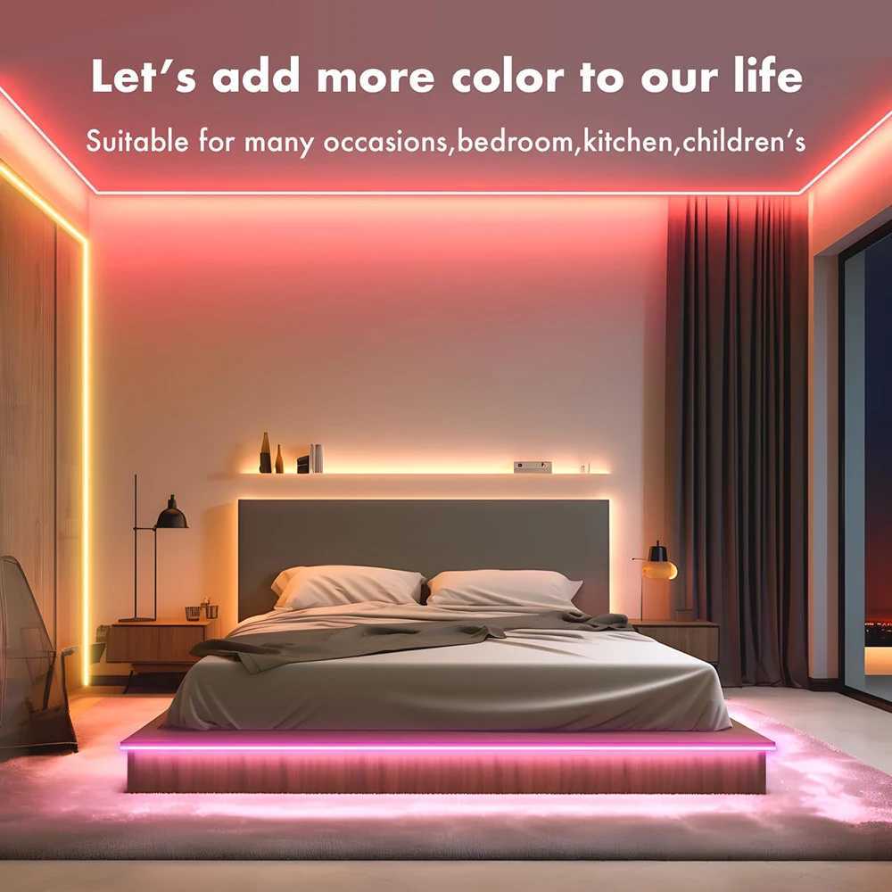 LED Neon Strip Tuya Smart Life WiFi Silicone 5x 15mm 24V2A LED Lantern Strip RGB Neon strip Alexa Google Home W250526