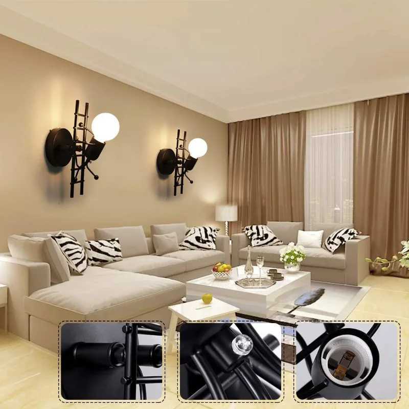 Cartoon Wall Lamp LED Indoor Aisle Lighting Lamp Modern Living Room Bedroom Bedside Childrens Room Living Room Decoration LampsXJ250526