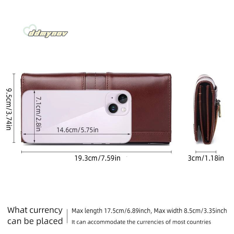 Women Leather Wallet Long Multifunction Business Card Holder Brand Fashion Female Purse ddmynov