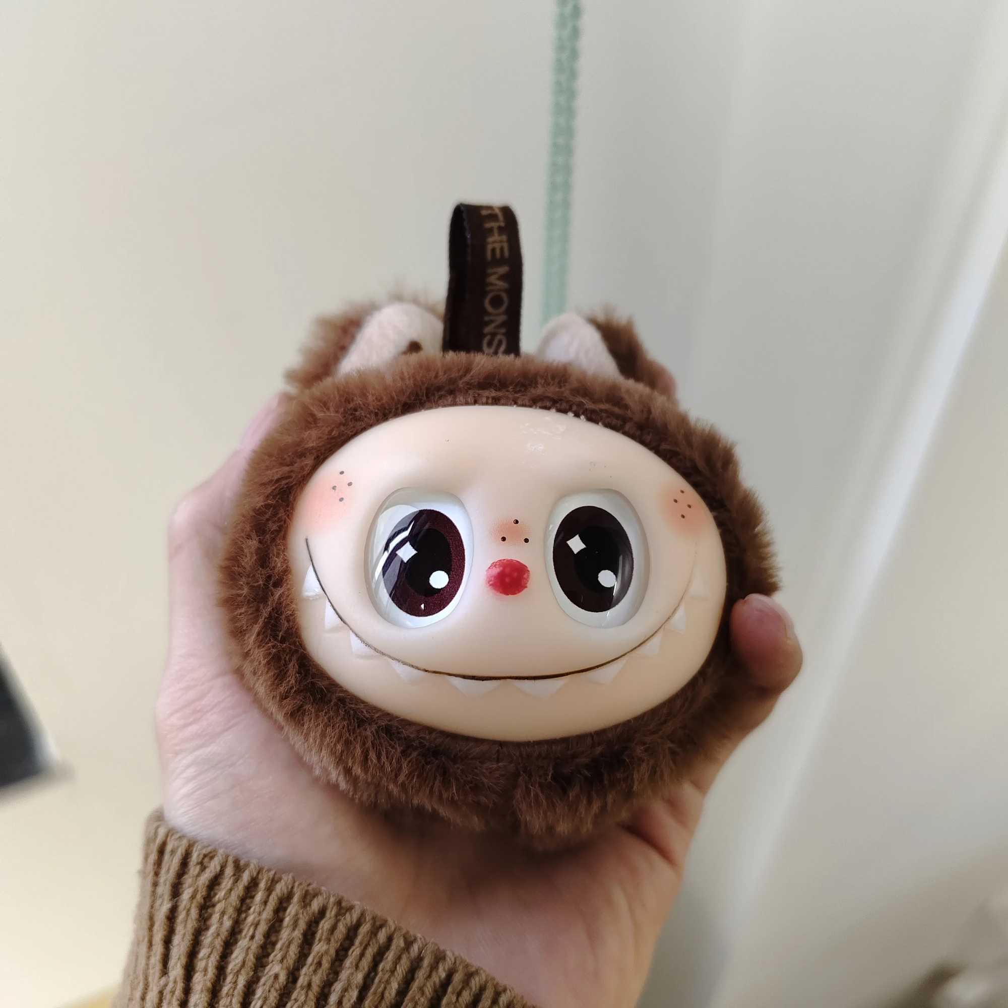 2024 hot Sale Anime Labubu Sitting 2nd Generation Little Head Model Toy Cute Cartoon MonsterHanging bag decoration Birthday Gift XJ250524