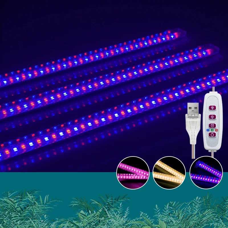 LED Grow Light 30cm Led Bar Light for Plants USB 5V Full Spectrum Phyto Lamp for Seedlings Vegs Flower Greenhouse Growing Lamp XJ250526