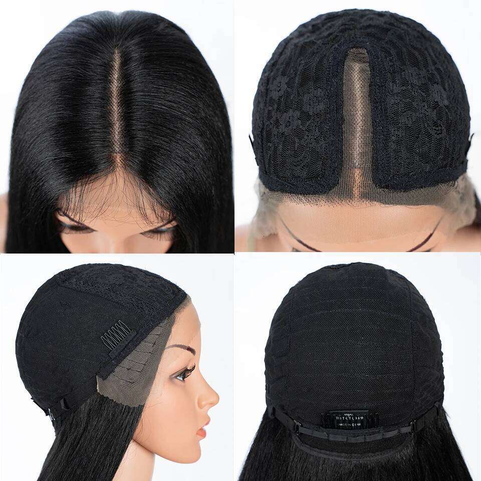 Synthetic Front For Women 36 Inch Deep Part Long Yaki Straight Ombre Brown Ginger Cosplay Lace Wigs