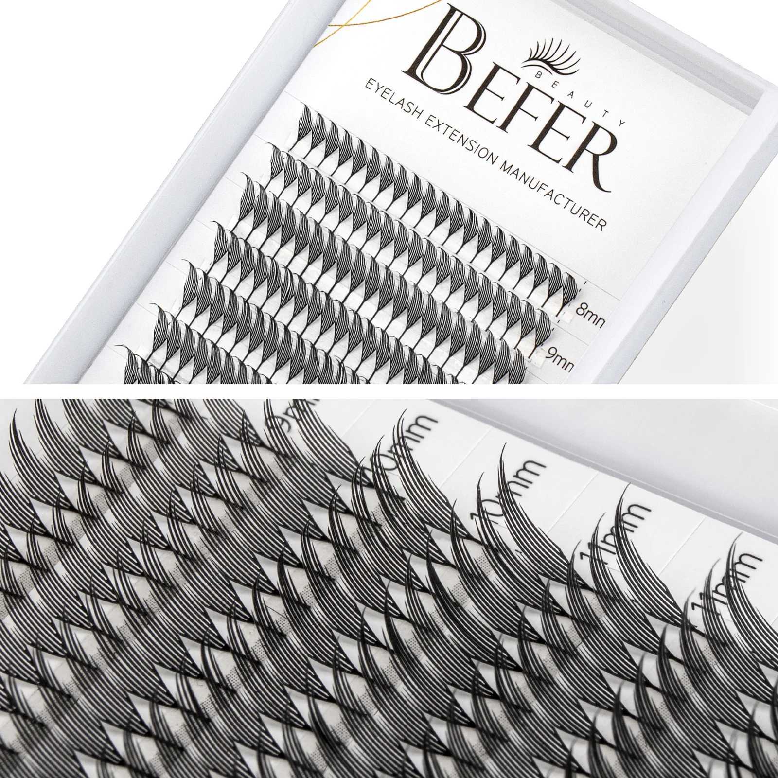 Befer Beauty Anime Lashes 240 Clusters Manga Style Feather Lash Flora Cat Eye Eyelashes 8-15mm C/D Curl Lash Extensions Supplier z250526JVGD