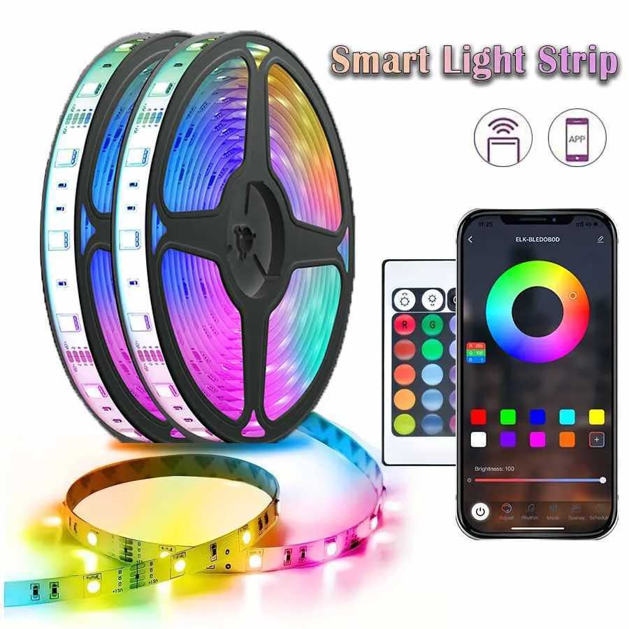 5m LED light strip Bluetooth APP control remote USB plug RGB light strip for TV backlight party festival room decoration W250526