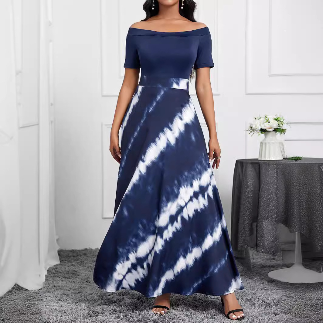 Small niche style design sense spring and summer new elegant one shoulder womens dress