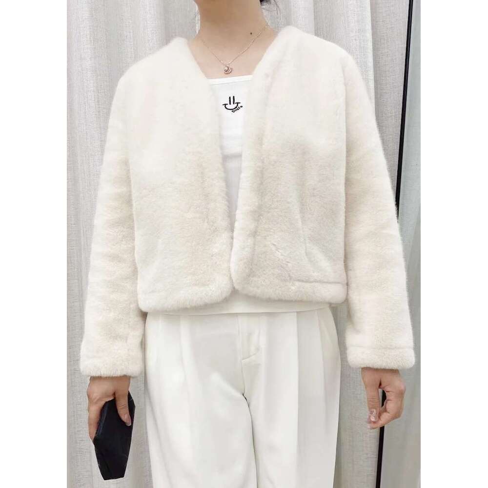 Faux fur small extreme classic style women's top jacket warm cardigan autumn and winter new
