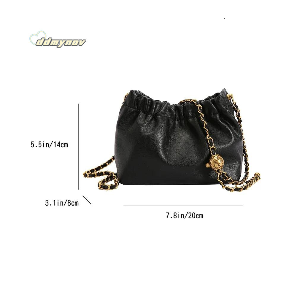 Women Chain Shoulder Versatile Crossbody Tote Bag Casual Pleatd Hobo Satchel Sling Bags Girl Stylish Purse ddmythur