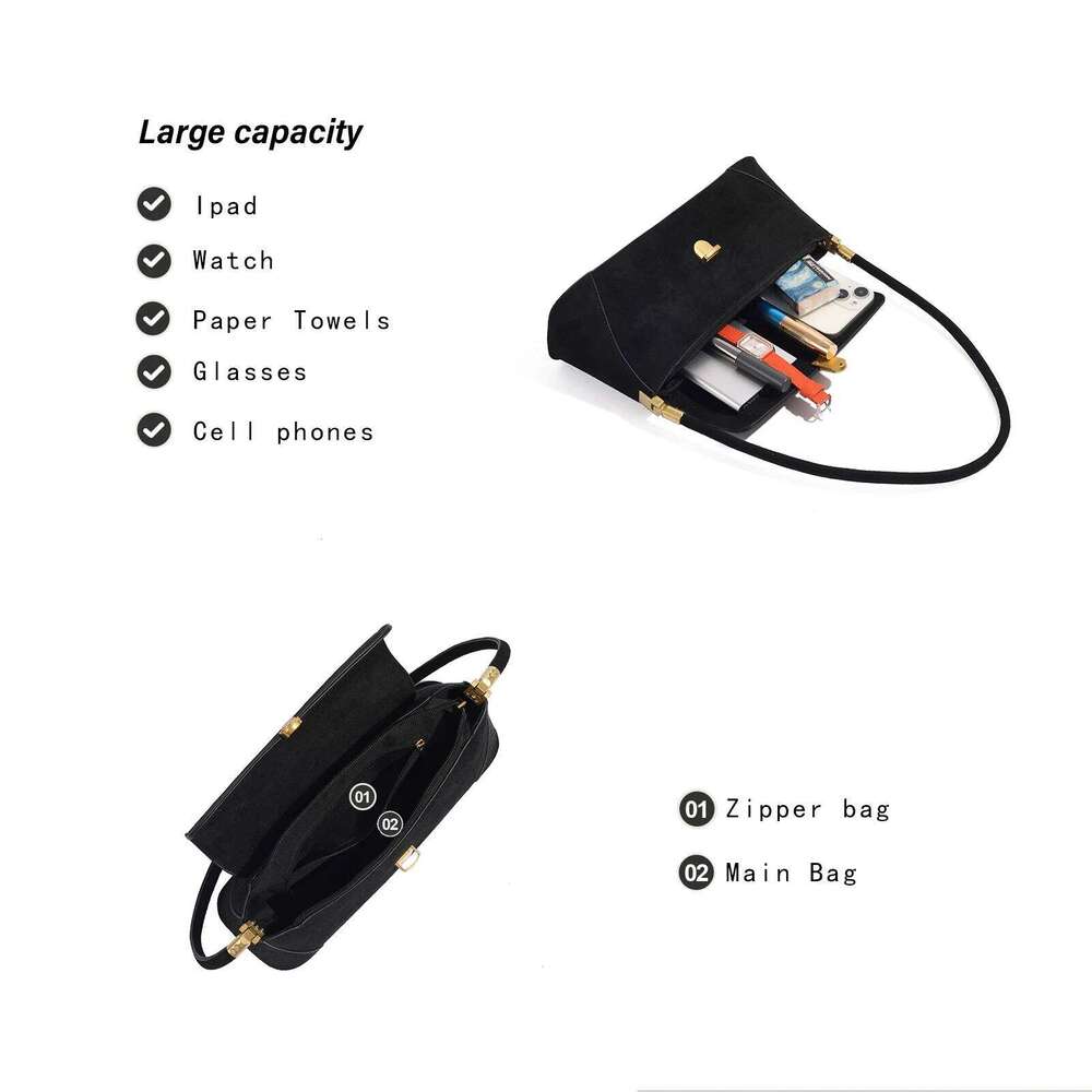 Women's Bags Designer Premium Sense Flannelette Single Shoulder Crossbody Underarm Women's Fashion Baguette Bag