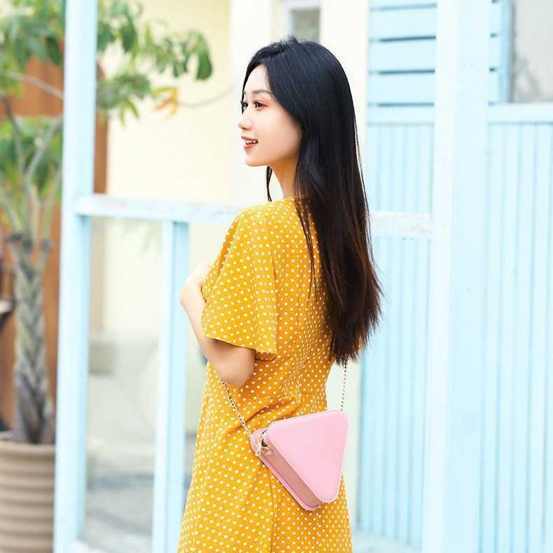 Pvc Triangle Jelly Bag Fashion Versatile Shoulder Bag Anti Dirty and Easy to Wash Summer Womens Diagonal Cross