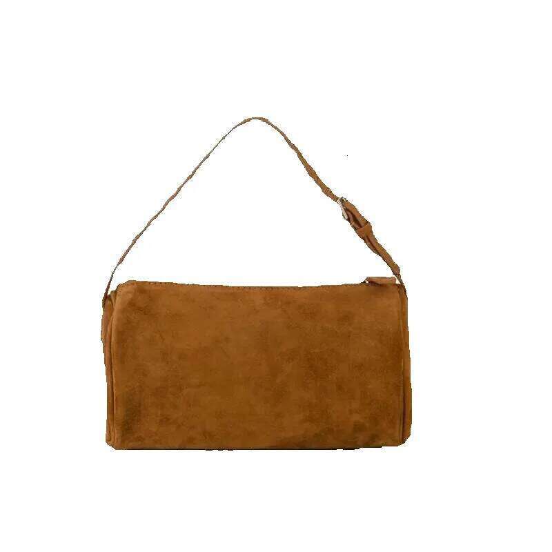 Designer Luxury Designer Luxury Donna-In First Layer Cowhide Mini Suede Handbag Real Leather Square Pen Container Bag For Women