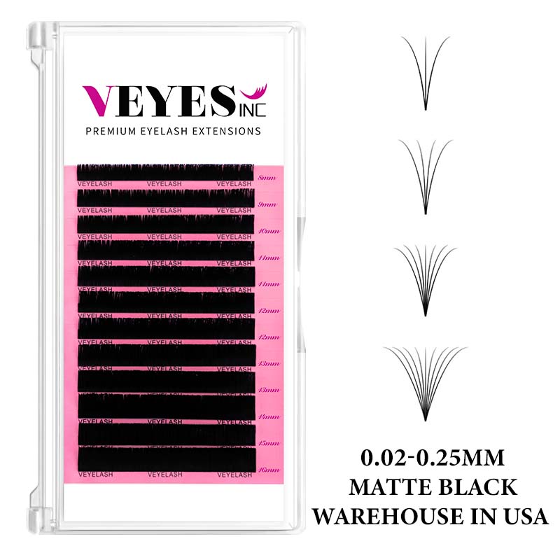 VEYES Premium Soft Individual Volume Lash Trays c d Cashmere Eyelash Extension Supplier 002 Cashmere Supplies Wholesale