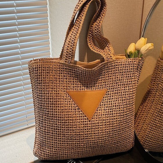 Large Capacity for Women 2025 New Fashion Commuter Korean Style Straw Versatile Casual Shoulder Underarm Bag