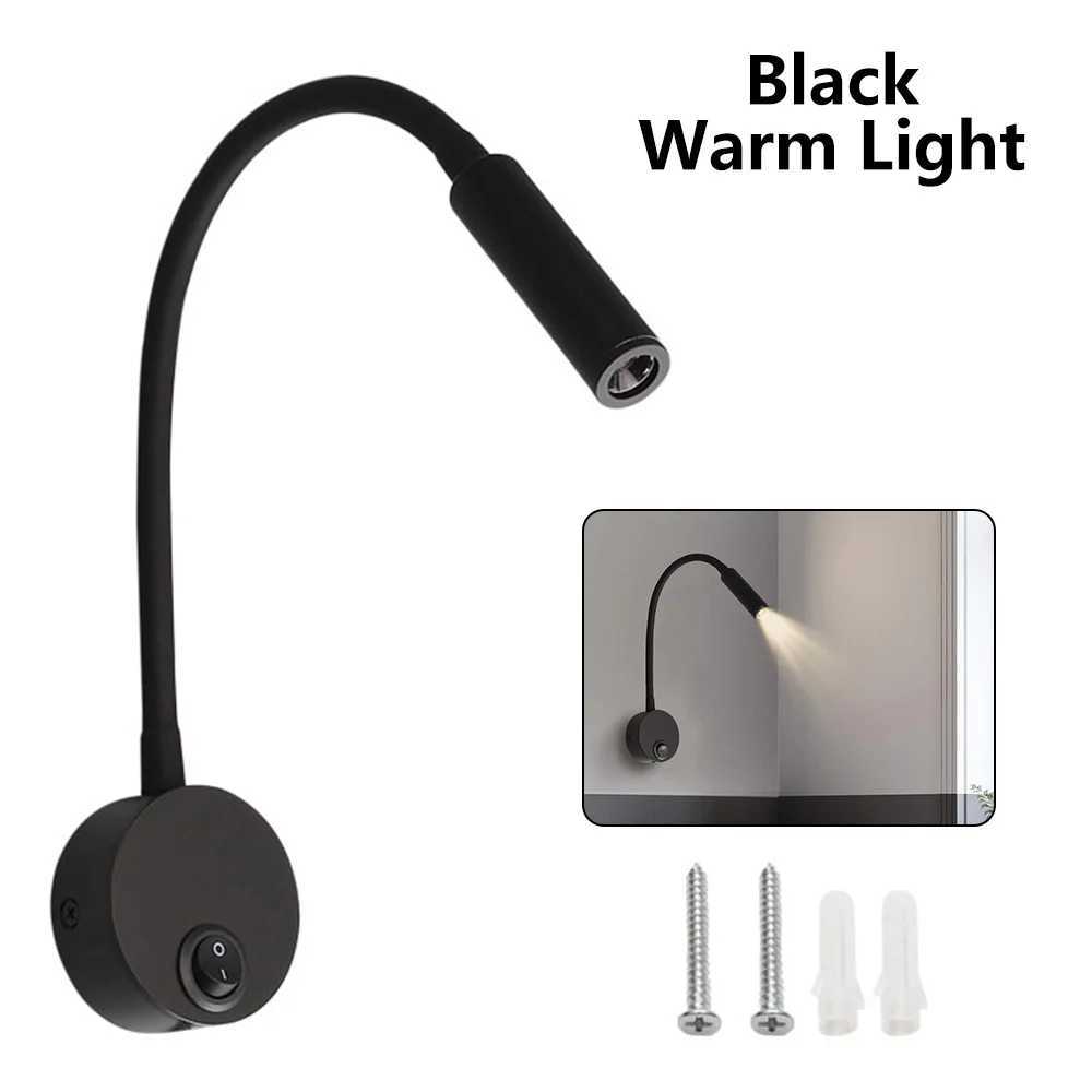 LED Wall Lamp Bedside Working Study Reading Lamp Adjustable Wall Lamp Gooseneck Light Night Light Fixtures Sconces Book LampXJ250526