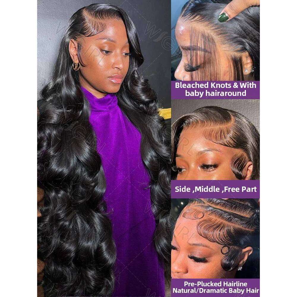 Wigirl 13x6 HD Front Body Brazilian 13x4 Lace Frontal Human Hair Wigs Water Wave Wig For Women