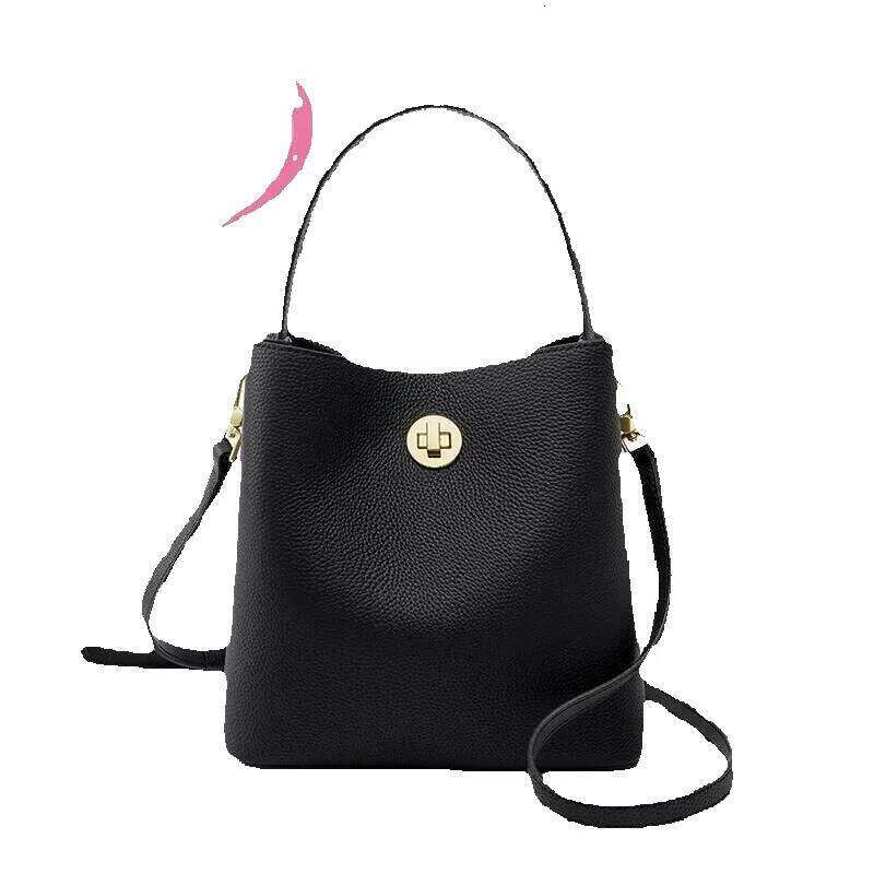 Designer Luxury Designer Luxury 2024 New Women's Handbag Lady Messenger Commuting Genuine Leather Vegetable Basket Handheld Bag Female Solid Colo