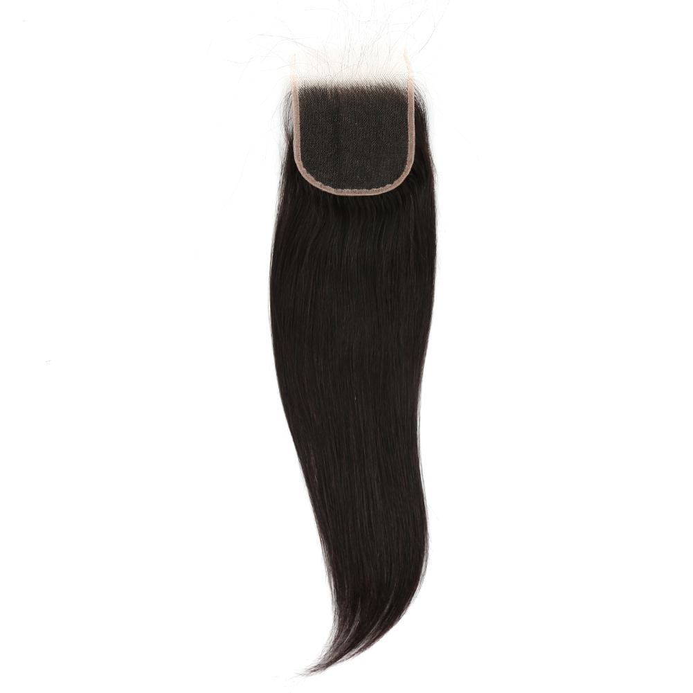 Straight Lace Closure With Bundles Sleek Straight Remy Human Hair Weft Extensions Virgin Human Hair Closure 4x4 5x5 6x6 Add 3 Hair Weaves Full Head Ti