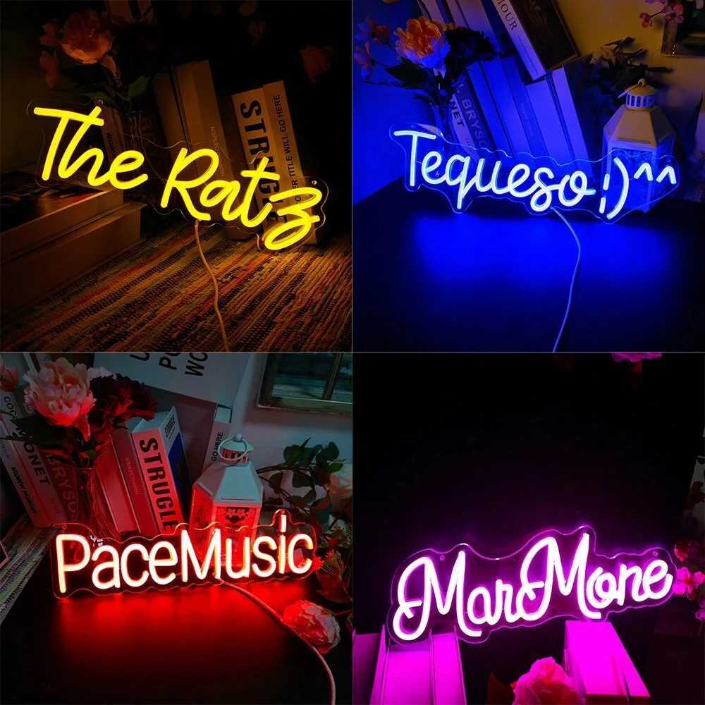 Custom LED Neon Sign USB Powered Personalized Name Sign Wall Decor for Wedding Birthday for Parties Halloween Christmas Gifts W250526