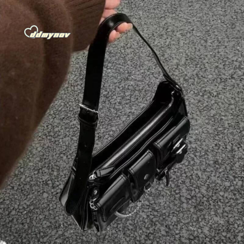 2024 Trend New Design Chains Crossbody Shoulder Haruku Richme Punk Bolso Mujer Fashion Y2k PU Individuality Ladies Bags ddmynov