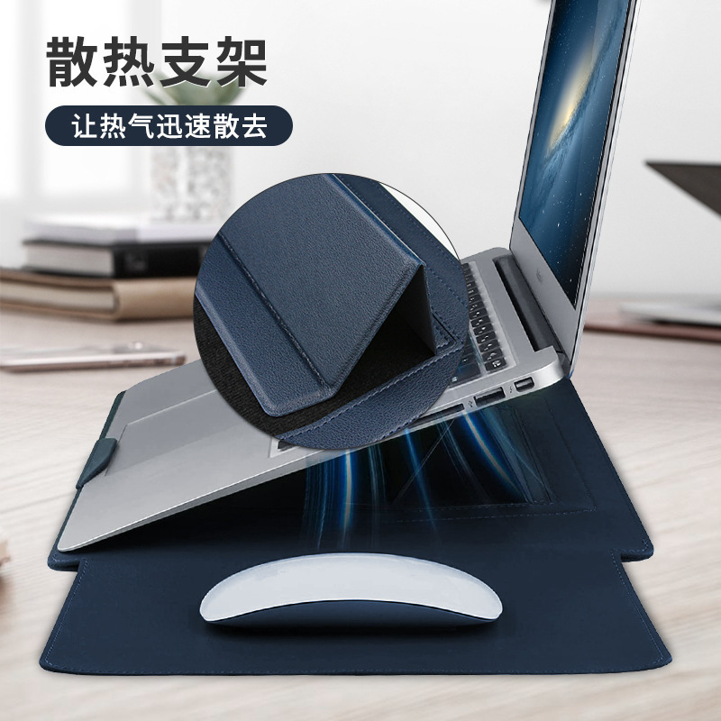 Laptop Bag 1313.3141515.415.616 Inch Notebook Computer Mouse Pad Pu Leather Bladder Bag Computer Bag Accessories 250425
