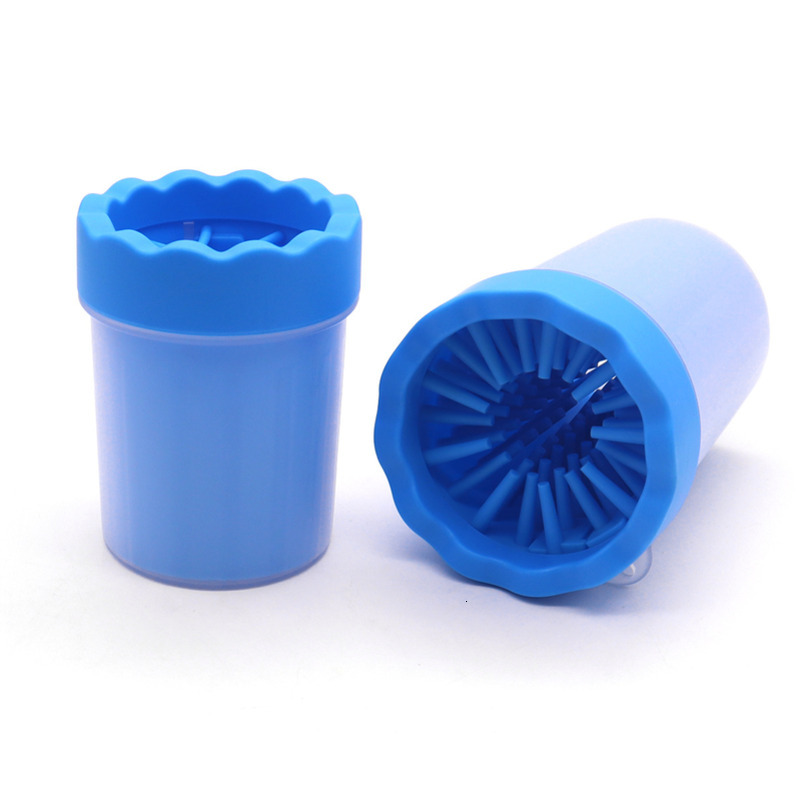 Dog Paw Cleaner Pet Foot Washing Cup Pet Supplies for Small Medium Large Breed Dogs Cats Portable Soft Silicone Cups Can be Detached and Washed Blue 3