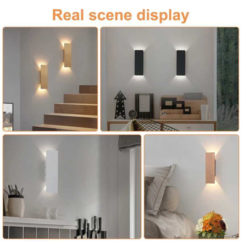 Modern Aluminium Wall Lamp LED Long Slim Wall Lights Up/Down Lighting Hallway Bedroom Living Room Lighting DecorationXJ250526