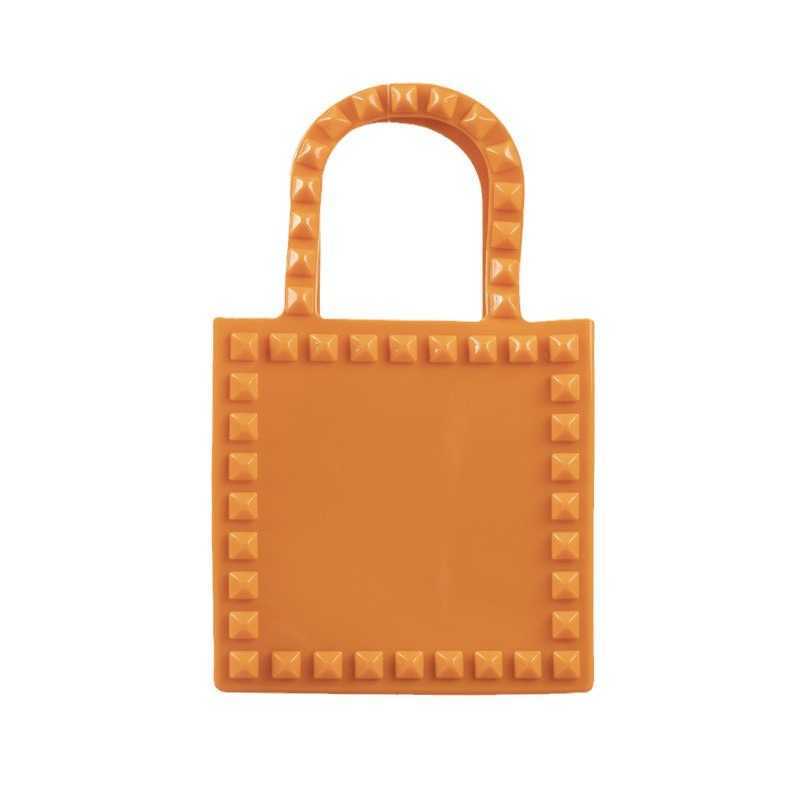 Pvc Jelly Bag Fashion and Versatile Rivet Vegetable Basket Durable and Easy to Wash Summer Womens Handbag