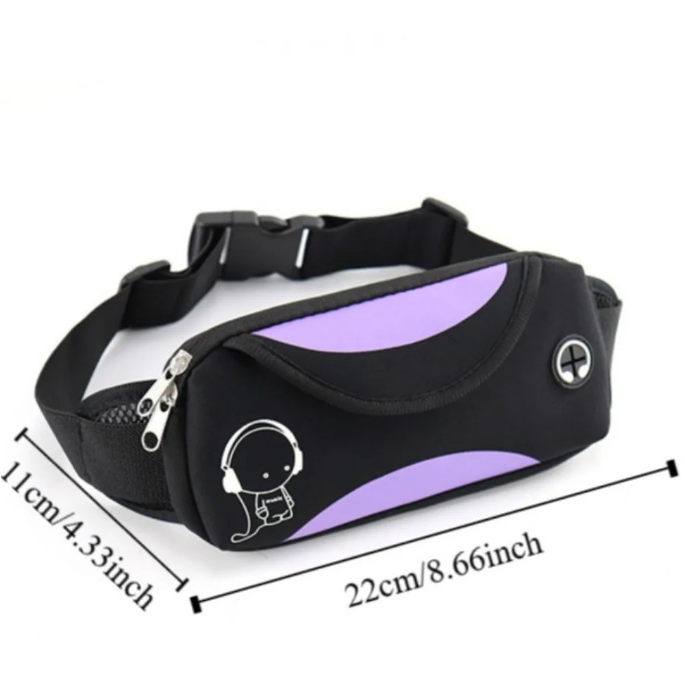 Waterproof Running Waist Bag Lightweight Invisible Marathon Jogging Bag Adjustable Portable Sports Fanny Pack 250526
