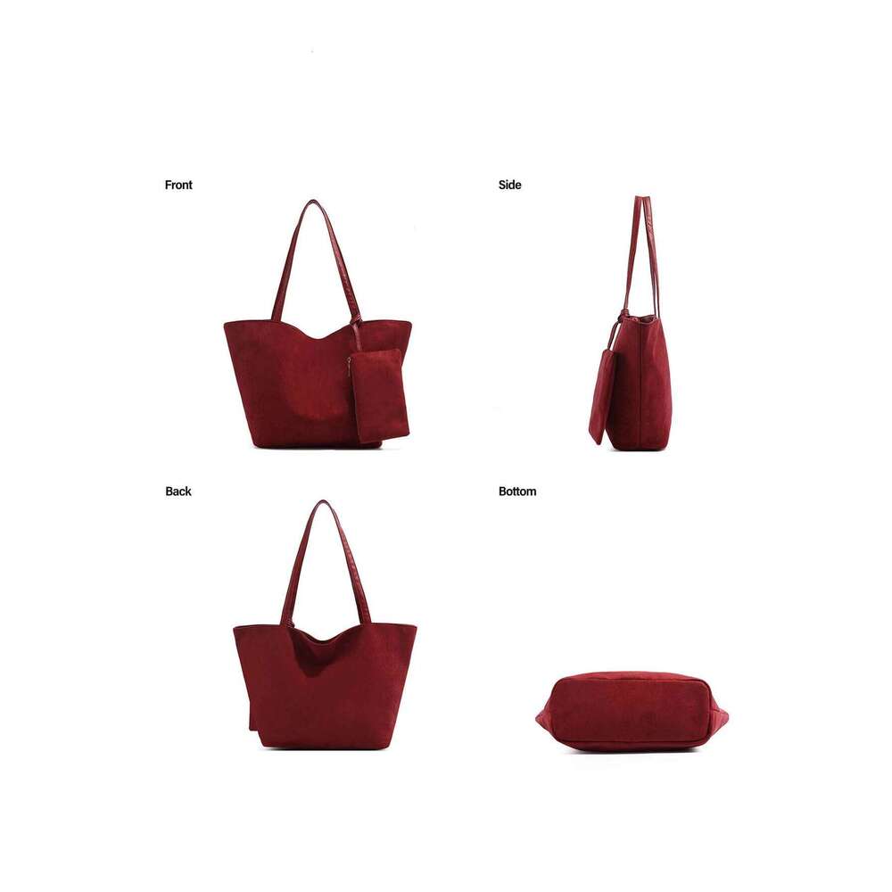 Women's Bags Designer Fall Vintage Underarm Bag Commuter Bury Handbag Ladies New Suede Leather Large Capacity Shoulder Tote Bag