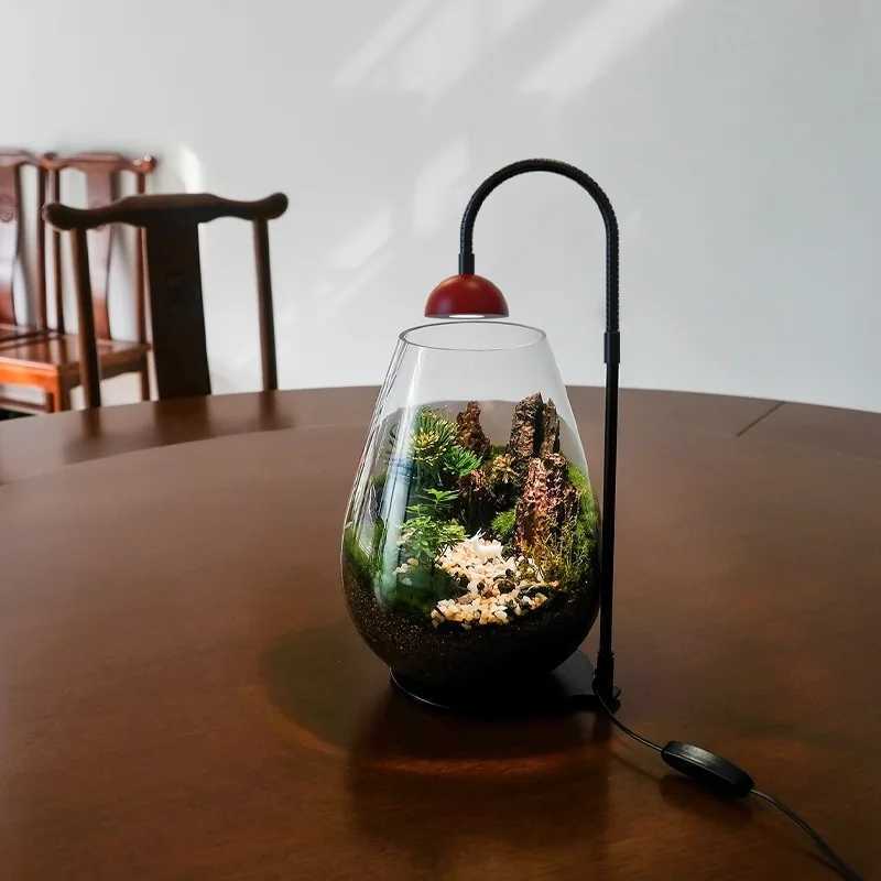 Indoor Plant Growth Lamp with Timer Full Spectrum Plant Lamp Small Plants Growth Light for Desktop Glass Plant TerrariumXJ250526