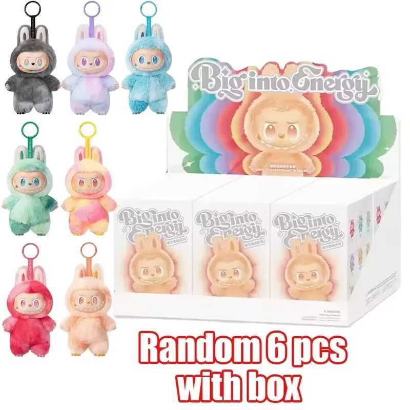 Anime Figure Labubu Blind Box Have A Seat Series Pendant Flocking Model Toy Kawaii Monster Replica Keychain Toy Christmas GiftXJ2545