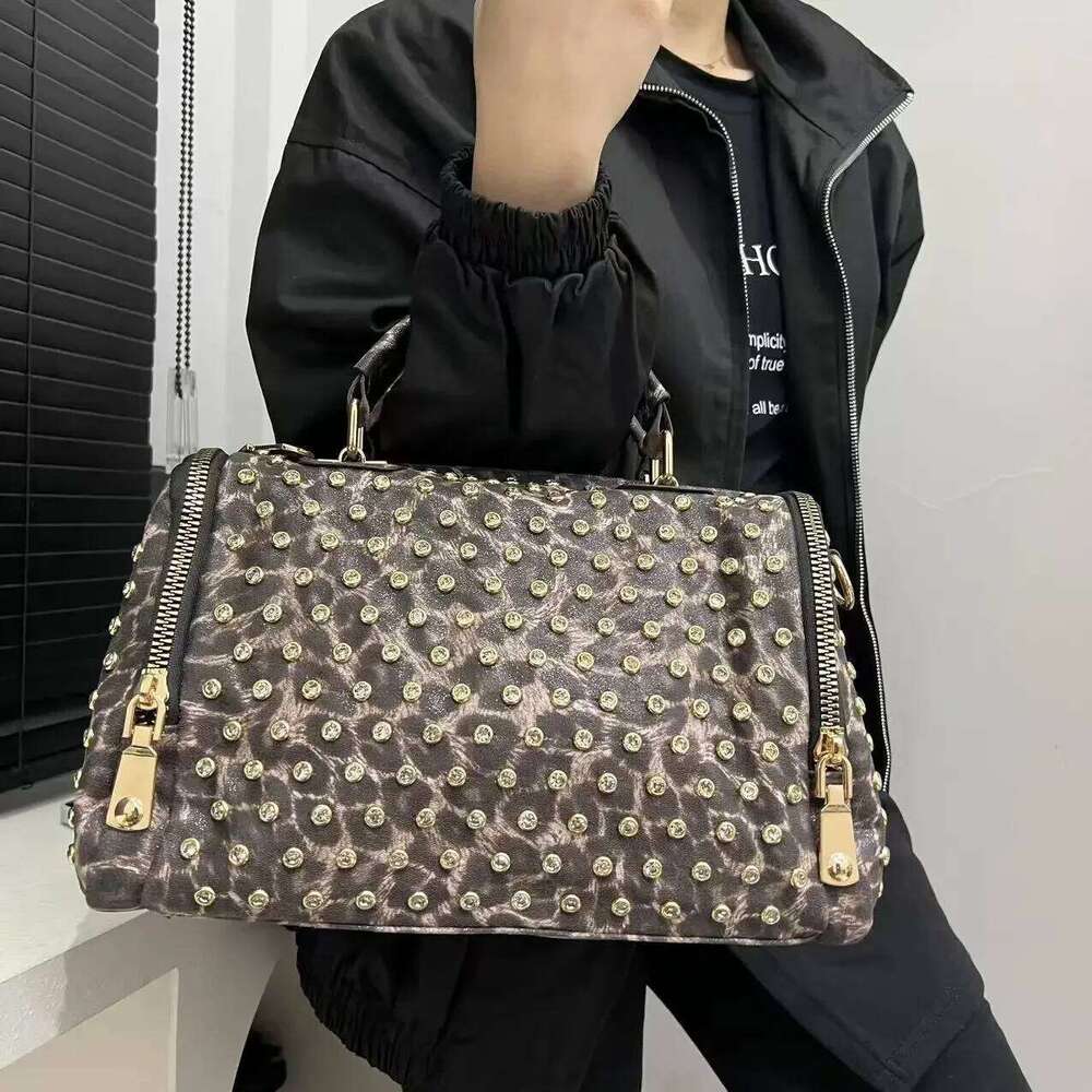 Women's Bags Designer Ladies' Fashionable And Elegant Dia Jewelry Handbag, Large Capacity Retro Multi Zipper Personalized Shoulder Bag